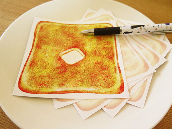 トースト一筆せん