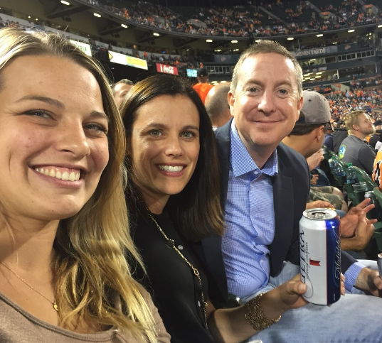 Rebecca from PlanPlus, Dianne Duva from Arlington Partners, Scott Huff of YoureFolio enjoying the Orioles - Rays game at Camden Yards