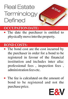  South Africa
- Occupation date & bond costs when buying property in South Africa explained